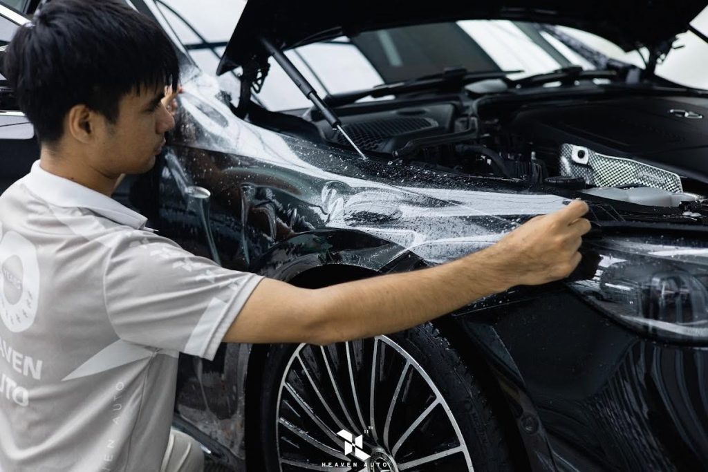 ผลงานรถ Benz E350e EVOMAX PPF